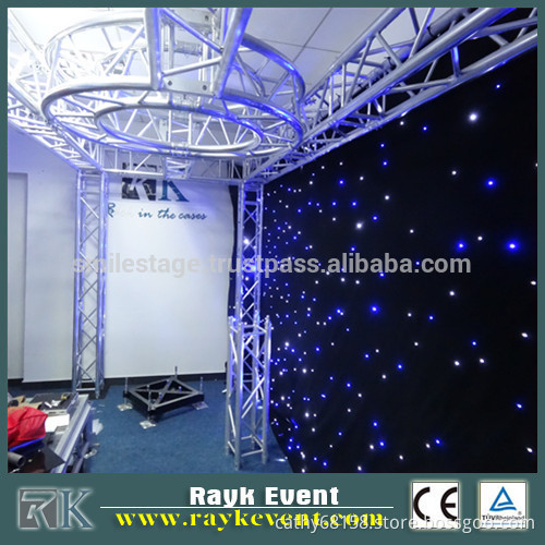 2014 RK beautiful shiny LEDs curtain 9m*6m for promotion